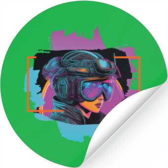 Discover cyberpunk III Stickers