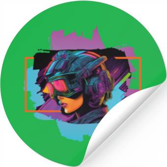 Discover cyberpunk IV Stickers