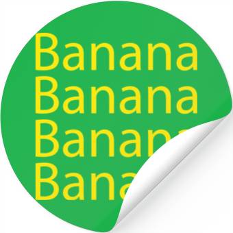 Discover banana Stickers