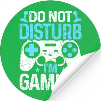 Discover Do Not Disturb I'm Gaming Stickers
