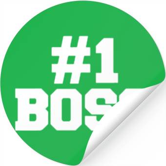 Discover Number one boss Stickers