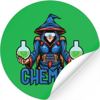 Discover Funny science chemist elements chemists wizard Stickers