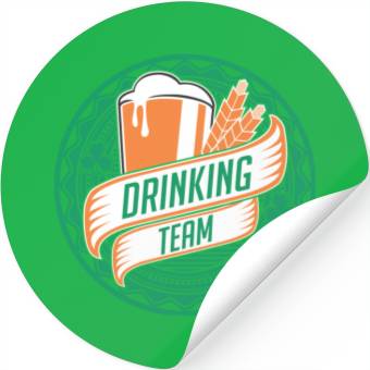 Discover Irish Drinking Team Stickers