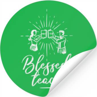 Discover Blessed Teacher Stickers