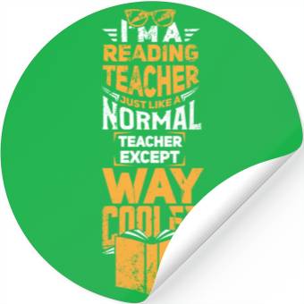 Discover Cool Reading Teacher Stickers