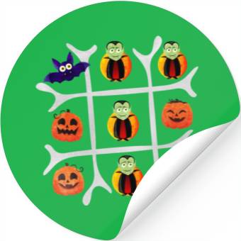 Discover Tic Tac Toe Vampire Wins Stickers
