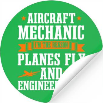 Discover Aircraft Mechanic Stickers