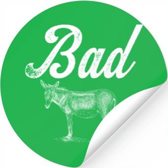 Discover Funny Bad Ass Donkey Badass Stickers