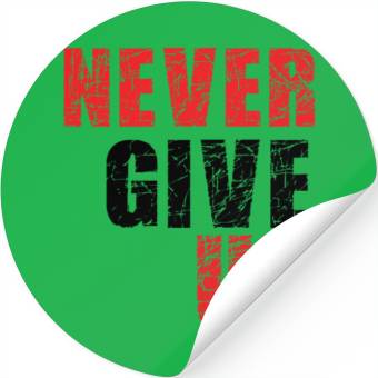 Discover never give up Stickers