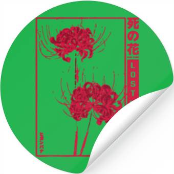 Discover Lost Memory - red spider lily Stickers