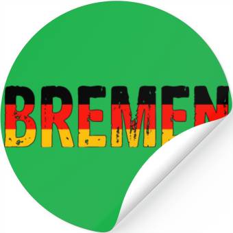 Discover Bremen Germany flag Stickers