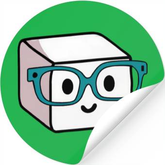 Discover Sugar Sugar Cube Nerd Glasses Stickers