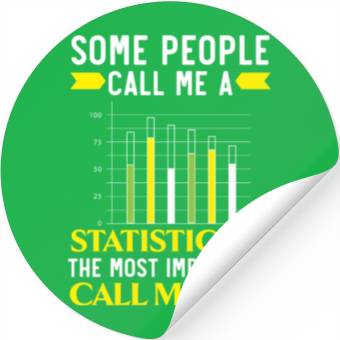 Discover Statistics Numbers Data Science Statistician Dad Stickers