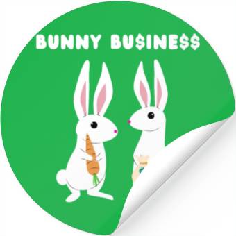 Discover Bunny Business Stickers