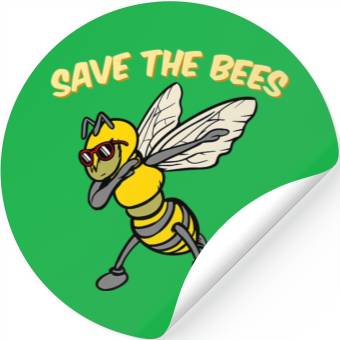 Discover Save The Bees Stickers Dabbing Bumblebee Bee