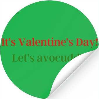 Discover It’s Valentine’s Day! Let’s avocuddle Stickers