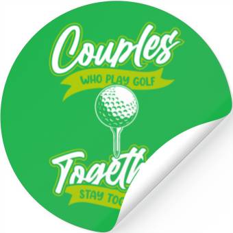 Discover Golf Couple Stickers