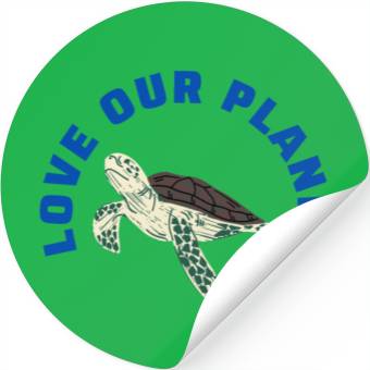 Discover love our planet Stickers