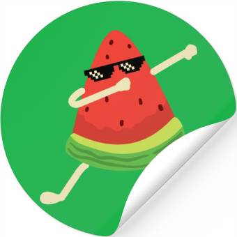 Discover Dabbing Watermelon Melon summer Fruit Lover Stickers