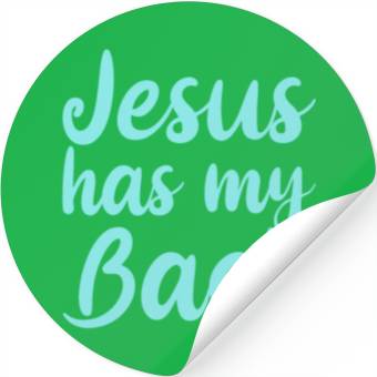 Discover Jesus Has My Back 4 Stickers