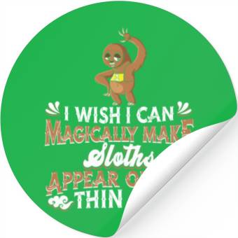 Discover Sloth Funny Stickers