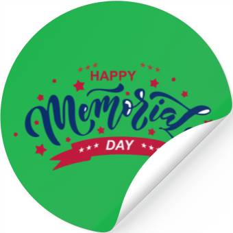 Discover HAPPY MEMORIAL DAY Stickers