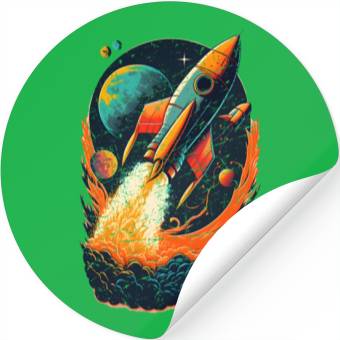 Discover To The Mars Stickers