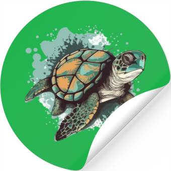 Discover The sea turtle Stickers