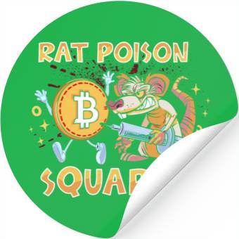 Discover Rat Poison Squared funny Stickers