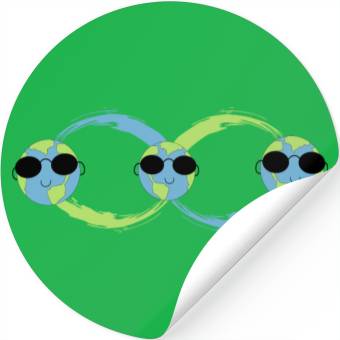 Discover Infinity funny earth Stickers