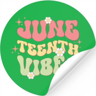 Discover Juneteenth Vibes, Independence Day Stickers