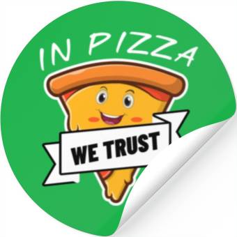 Discover In Pizza Stickers