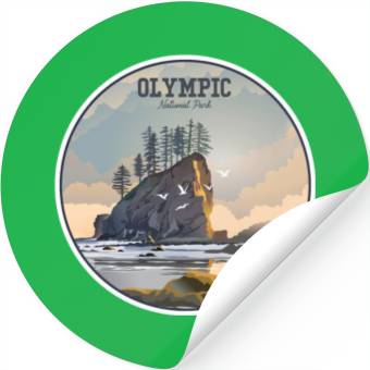 Discover Olympic National Park Stickers