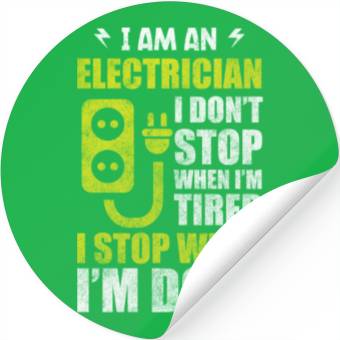 Discover Electricity Craft Voltage Work Stickers
