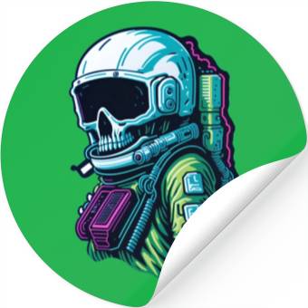 Discover Cyberpunk Space Explorer Stickers