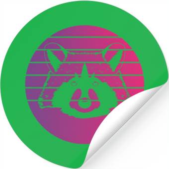 Discover Raccoon Style Stickers