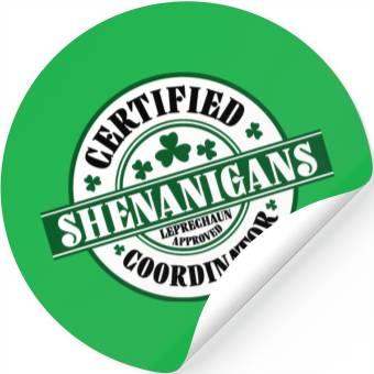 Discover Shenanigans Coordinator Shamrock St Patrick'S Day Stickers