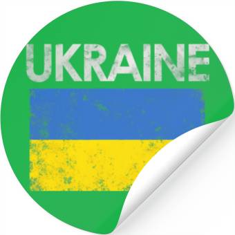 Discover Ukraine Ukrainian Flag Pride Stickers