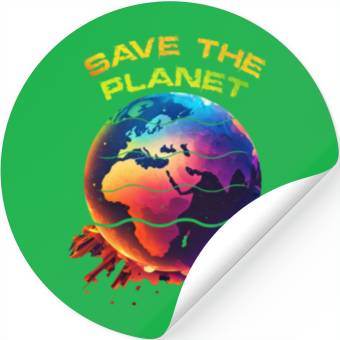 Discover Save the Planet Nature Environment Earth Stickers