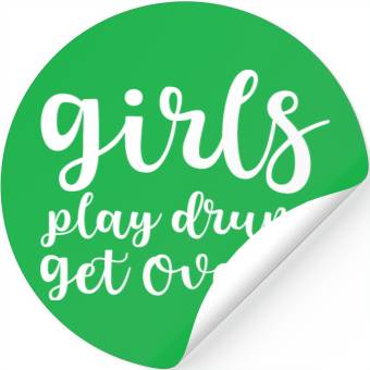 Discover Girls Play Drums, Get Over It Stickers
