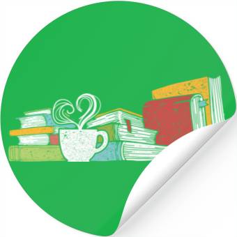 Discover Tea And Book Reading Stickers