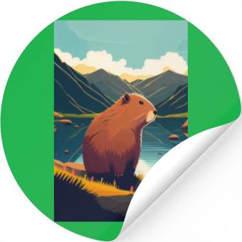 Discover Capybara Nature Capibara Stickers