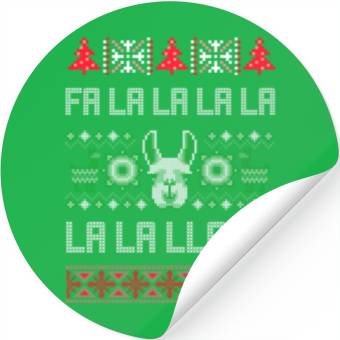 Discover Fa La La Llama Ugly Llama Stickers