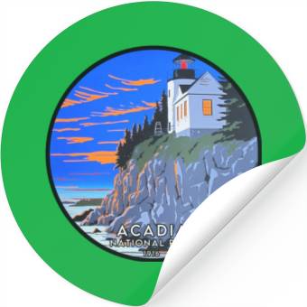 Discover Acadia National Park Stickers