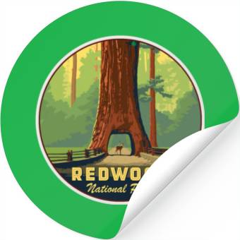 Discover Redwood National Park Stickers