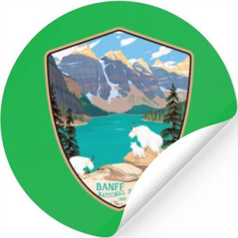 Discover Banff national park Stickers
