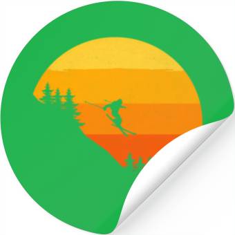 Discover Ski Skiing Skier Ski Stickers