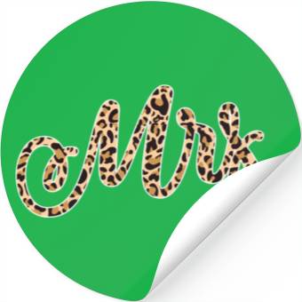 Discover Bride Groom Mrs Leopard Print Wedding Stickers