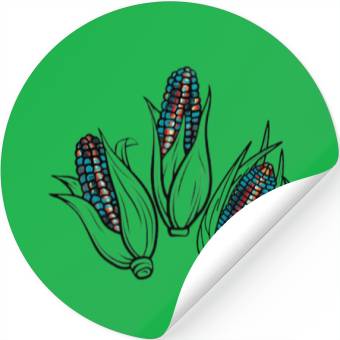 Discover Native American Turquoise Corn Tribal Pattern Stickers