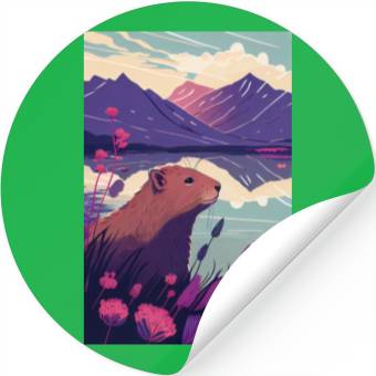 Discover Capybara Nature Capibara Stickers